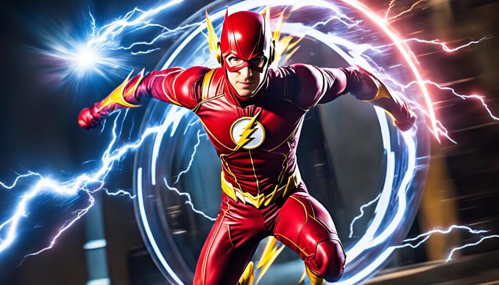 The Flash Speeding Through Time and Multiverses